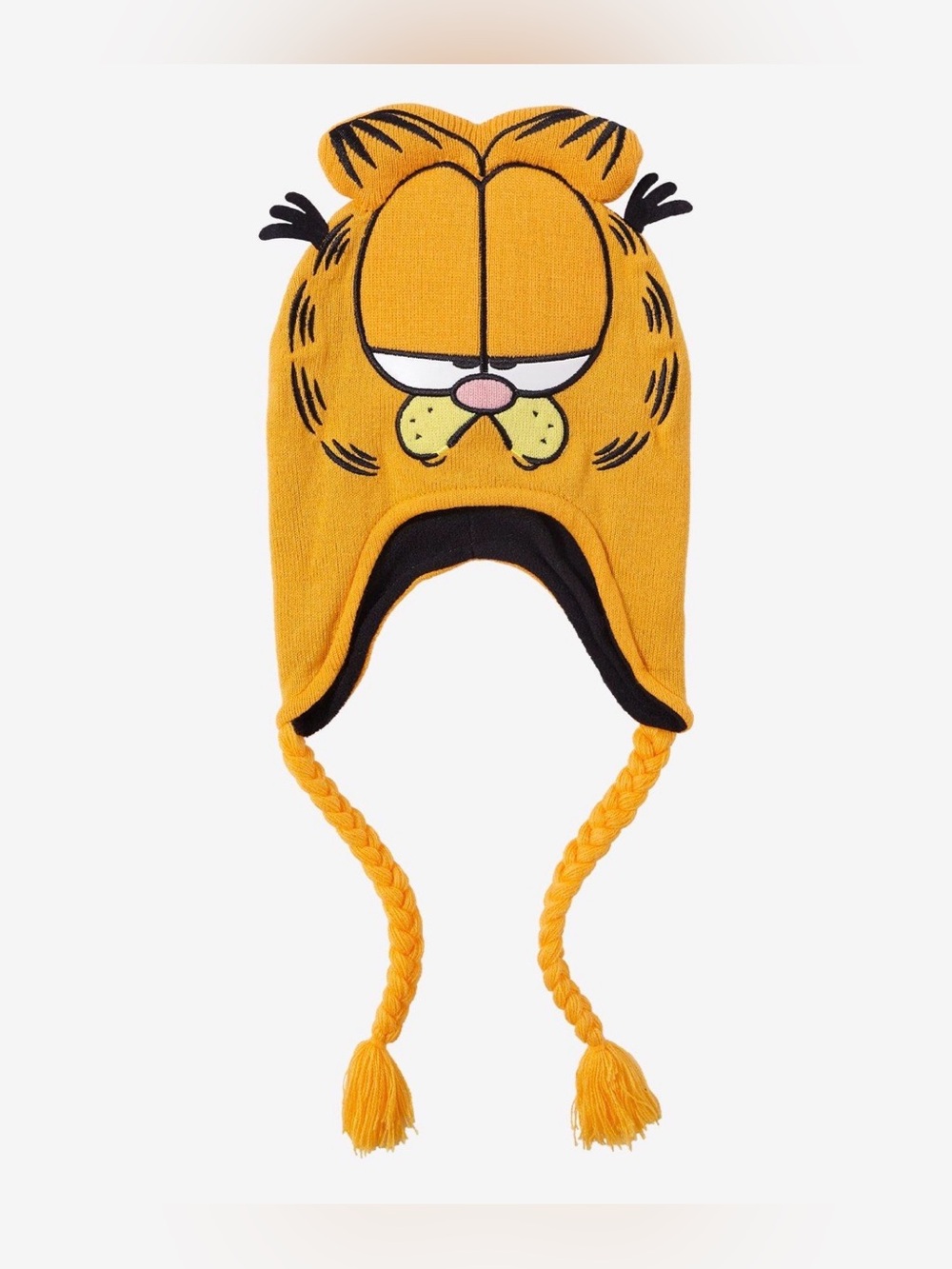 NWT Hot Topic Garfield tassel beanie hat